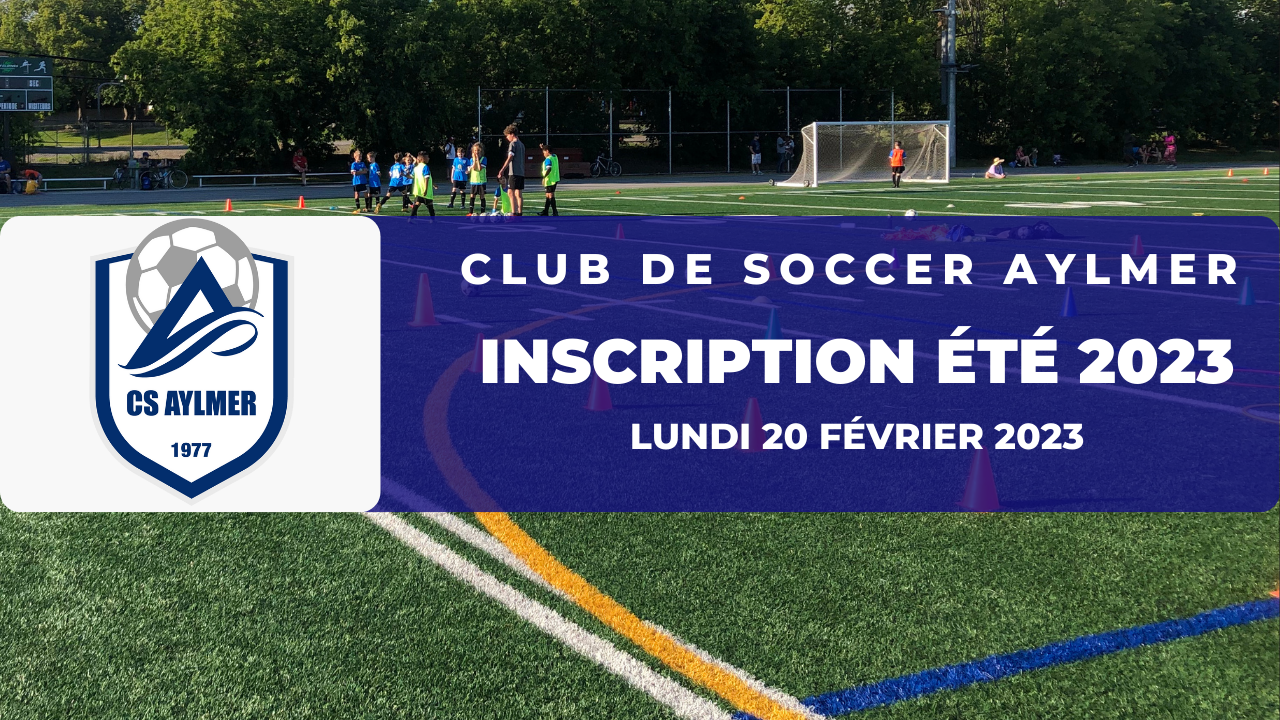 INSCRIPTION ÉTÉ 2023